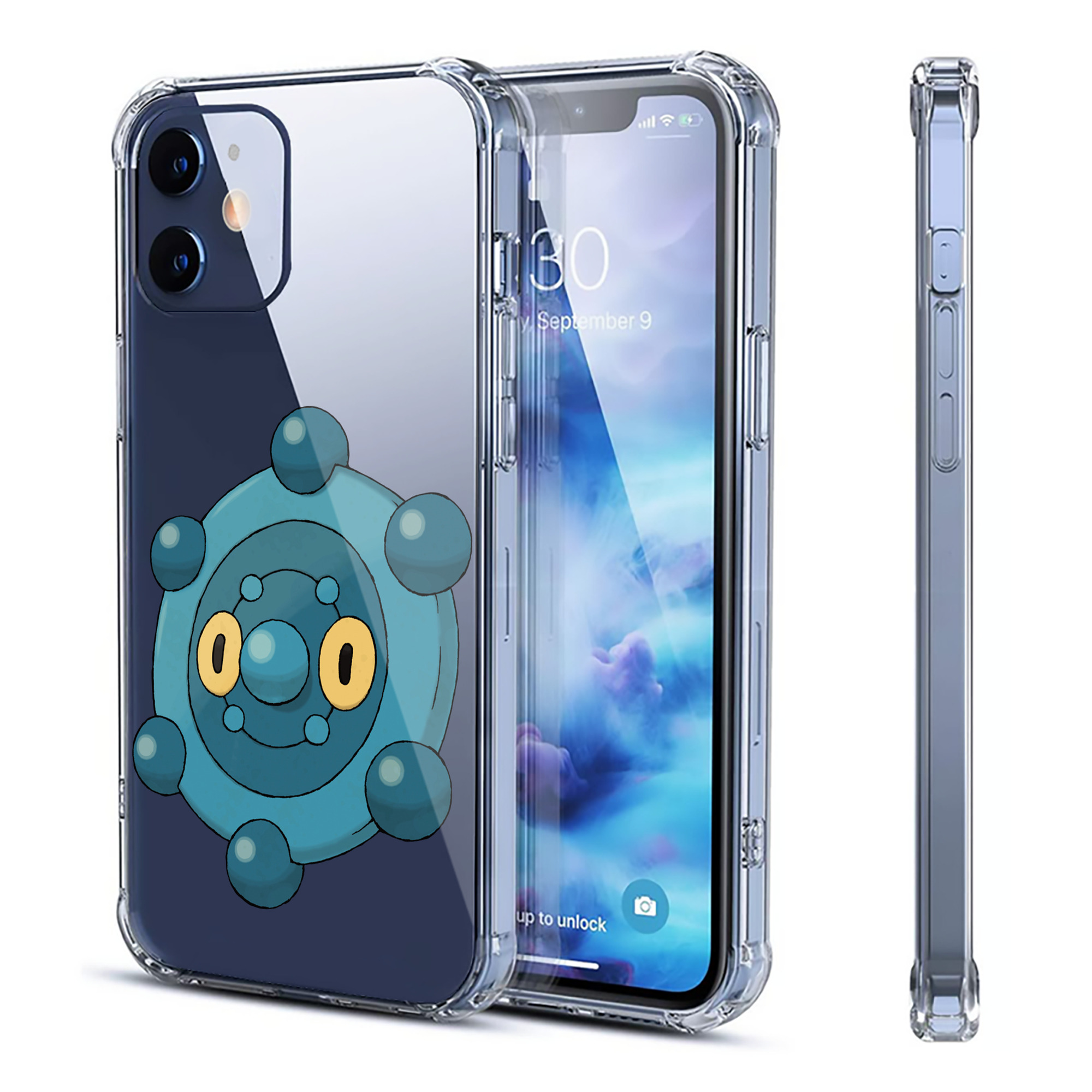 （画像用） ポケットモンスター Pokémon 【iPhone 12シリーズ対応】透明スマホケース（クリアソフトケース）